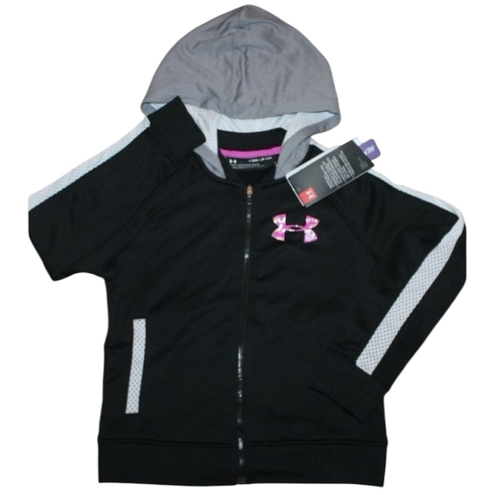 ❤️ UNDER ARMOUR Girls Full Zip Jacket Size S